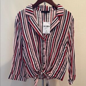 NWT Forever 21 Striped Button-Up Blouse